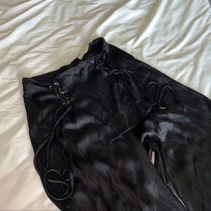 BLACK GOING OUT/FESTIVAL PANTS
